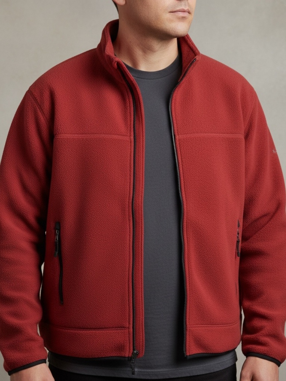 Saddlebred Red Fleece Jacket Sz L